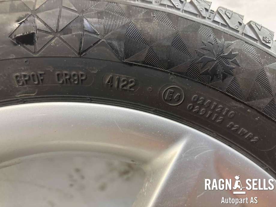 Hjulsett aluminium vinter til Audi A3 2012-2016 (Type III, Fase 1)  (205/55R16|CONTINENTAL|)