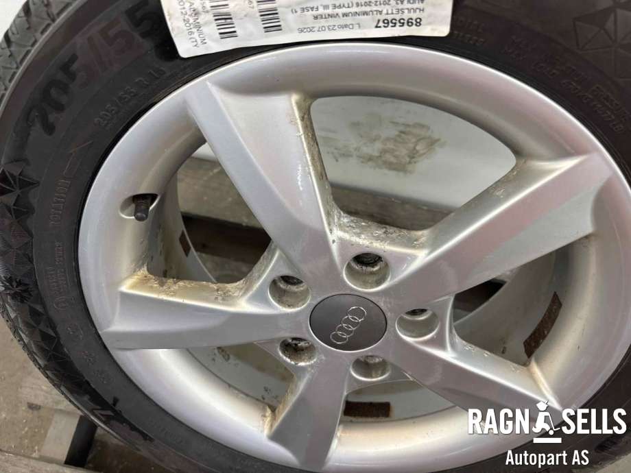 Hjulsett aluminium vinter til Audi A3 2012-2016 (Type III, Fase 1)  (205/55R16|CONTINENTAL|)