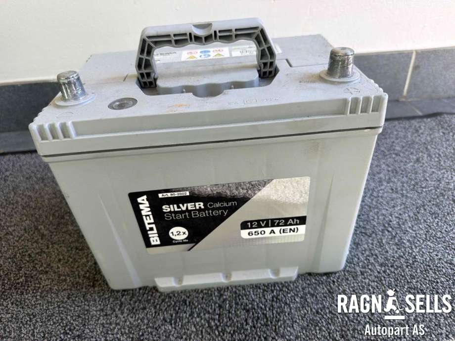 Batteri 12V til Honda CR-V 2002-2006 (Type II)  (BILTEMA|72AH 650A|L: 26CM B: 17|4CM H: 22|5CM|74% HEALTH 52% CHARGE)