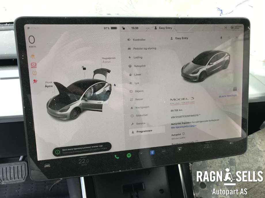 Tesla Model 3 2018-2023 (Fase 1) , Motorkode: 3D3|3D1, Girkassekode: