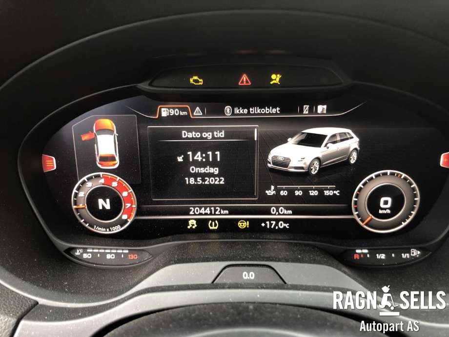 Audi A3 2016-2020 (Type III, Fase 2) , Motorkode: CZPB, Girkassekode: RMU