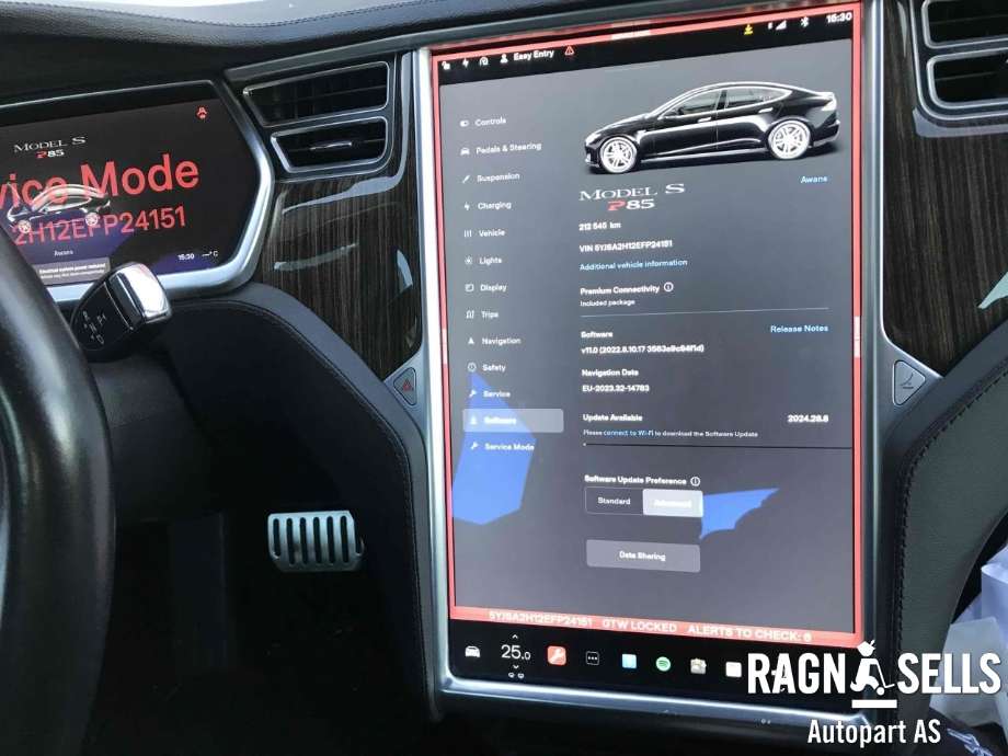 Tesla Model S 2013-2016 (Fase 1) , Motorkode: L1S, Girkassekode: 