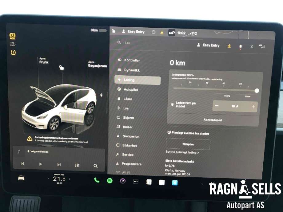 Tesla Model Y 2021-2024 (Type I) , Motorkode: 3D3|4D1, Girkassekode: 