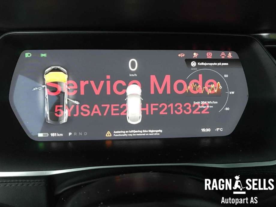 Tesla Model S 2016-2021 (Fase 2) , Motorkode: L2S|L2S, Girkassekode: 