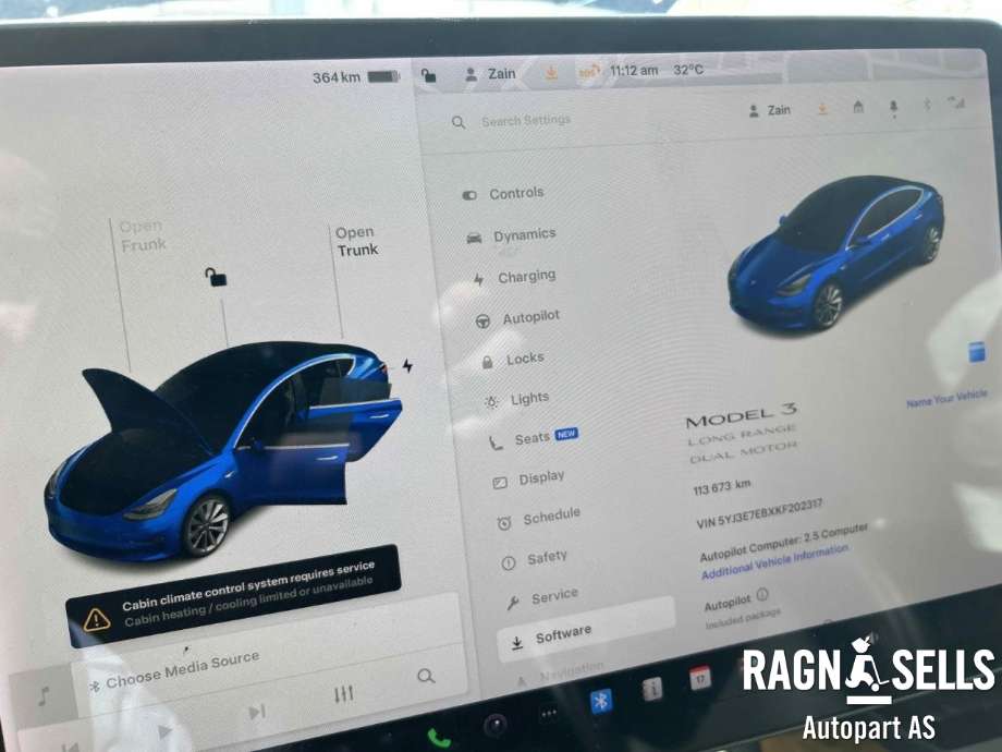 Tesla Model 3 2018-2023 (Fase 1) , Motorkode: 3D3|3D5, Girkassekode: