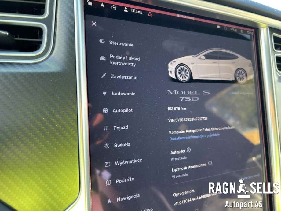Tesla Model S 2016-2021 (Fase 2) , Motorkode: L2S|L2S, Girkassekode: