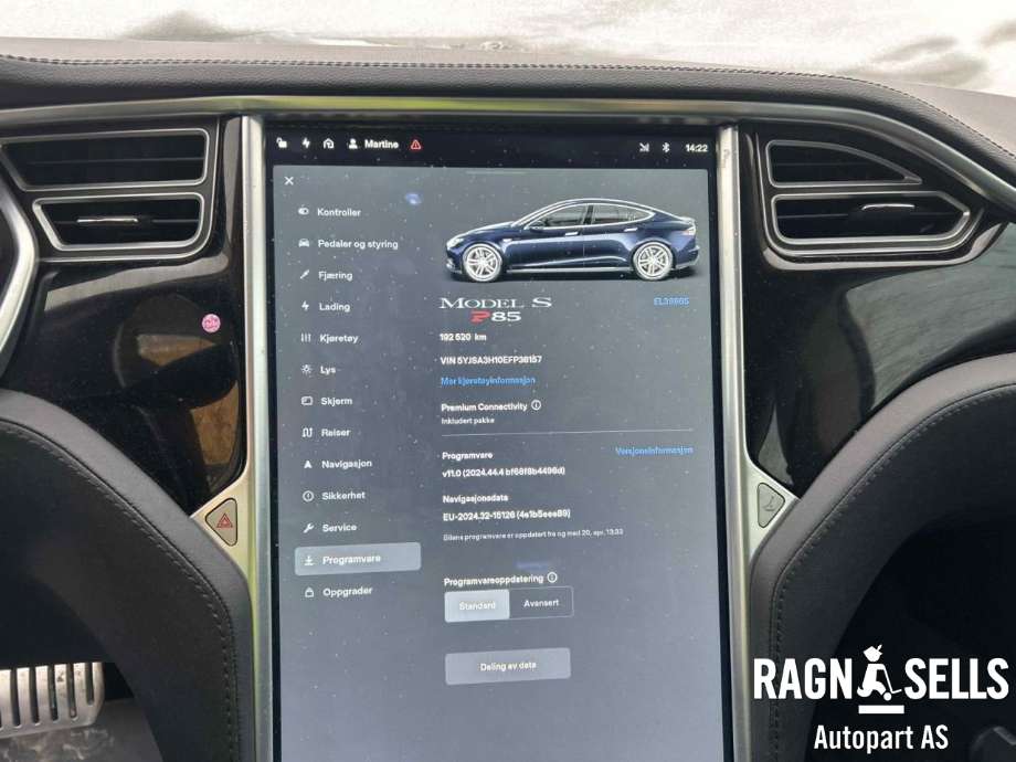 Tesla Model S 2013-2016 (Fase 1) , Motorkode: L1S, Girkassekode: 