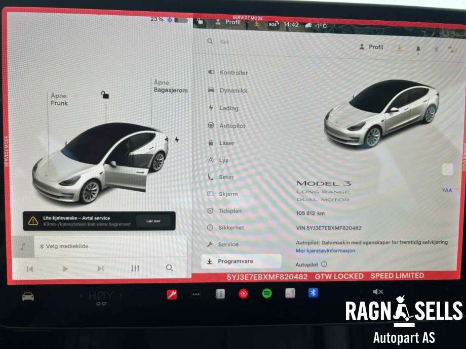 Tesla Model 3 2018-2023 (Fase 1) , Motorkode: 3D3|3D5, Girkassekode: