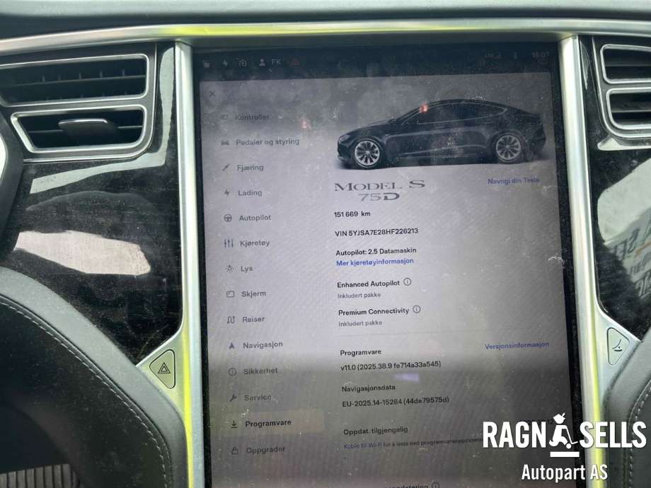 Tesla Model S 2016-2021 (Fase 2) , Motorkode: L2S|L2S, Girkassekode: