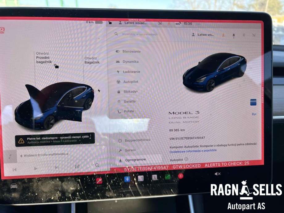 Tesla Model 3 2018-2023 (Fase 1) , Motorkode: 3D3|3D5, Girkassekode: 