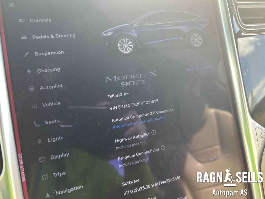 Tesla Model X 2016-->> , Motorkode: L2S|L2S, Girkassekode: