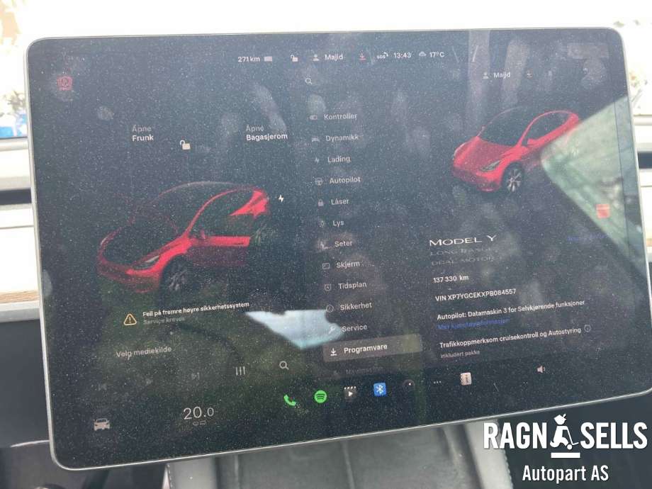 Tesla Model Y 2021-2024 (Type I) , Motorkode: 3D3|3D7, Girkassekode: