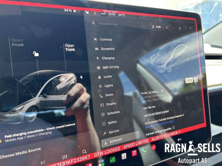 Tesla Model 3 2018-2023 (Fase 1) , Motorkode: 3D3|3D5, Girkassekode: 