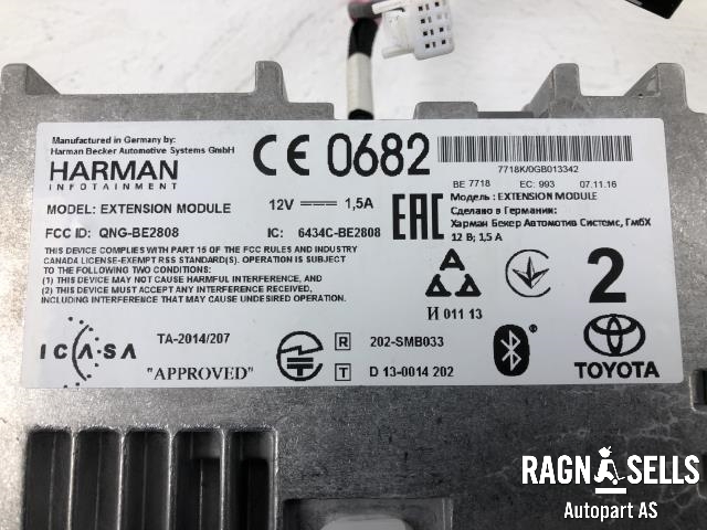 Bilstereo navigasjon til Toyota Yaris 2014-2020 (Type III, Fase 2)  (861400D230|1380004850F101)