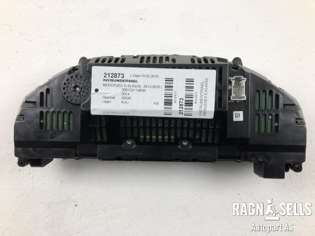 Instrumentpanel til Mercedes E-Klasse 2013-2016 (Fase 2) (W212) (W212) (A2C53435305|A2129005323|)