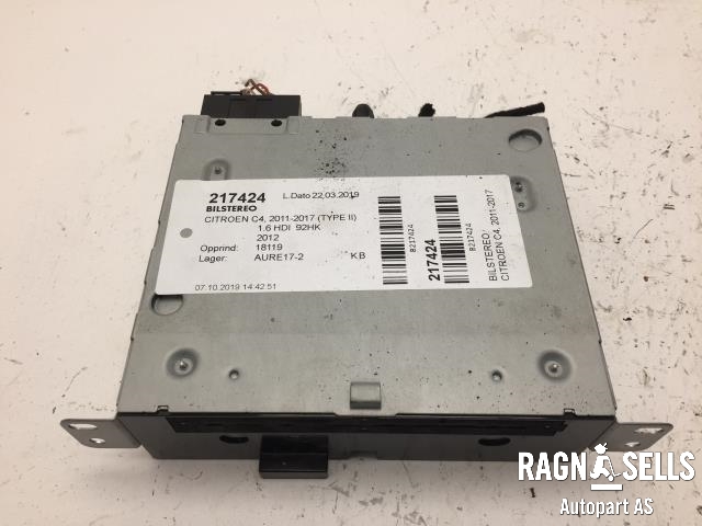 Bilstereo til Citroën C4 2011-2017 (Type II) (CONTINENTAL|16 088 184 80|)