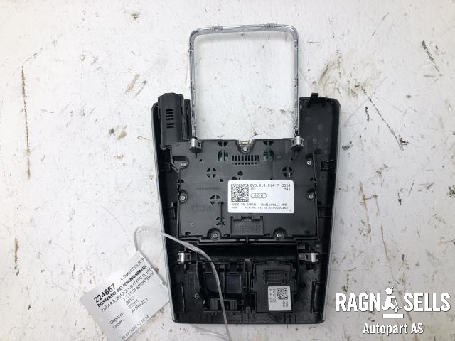 Bilstereo betjeningspanel til Audi A3 2012-2016 (Type III, Fase 1)  (8V0 919 614 P|)