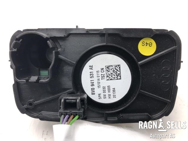 Bryter lys til Audi A3 2012-2016 (Type III, Fase 1) (8V0 941 531 AE|)