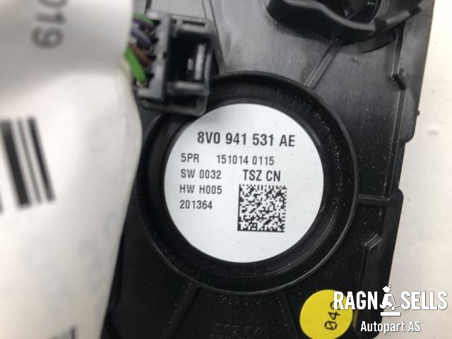 Bryter lys til Audi A3 2012-2016 (Type III, Fase 1) (8V0 941 531 AE|)