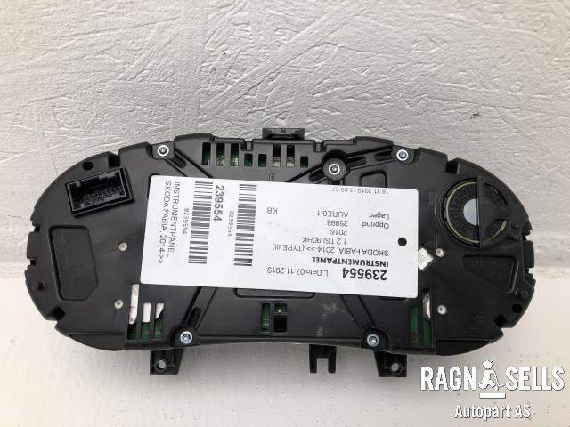 Instrumentpanel til Škoda Fabia 2014-2021 (Type III)  (6V0 920 740 A|)