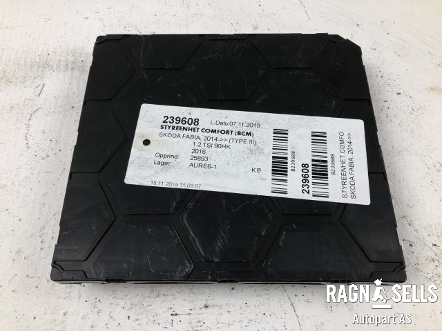 Styreenhet comfort (BCM) til Škoda Fabia 2014-2021 (Type III) (6C0937090C|)