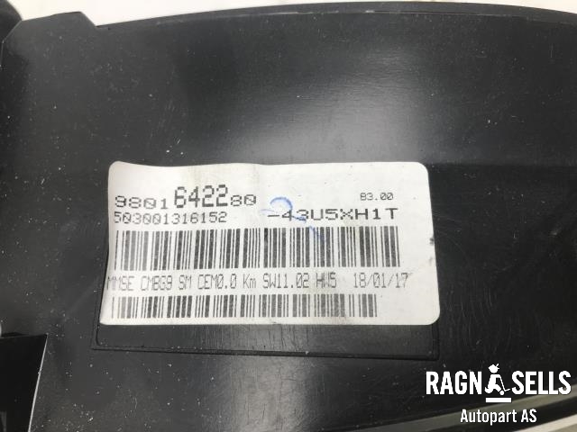 Instrumentpanel til Citroën Berlingo 2015-2019 (Type II, Fase 2)  (98 016 422 80|)