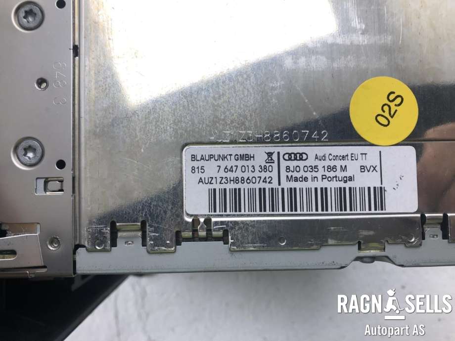 Bilstereo til Audi TT 2006-2014 (Type II) (8J0 057 186 MX|8J0 057 186 K|)
