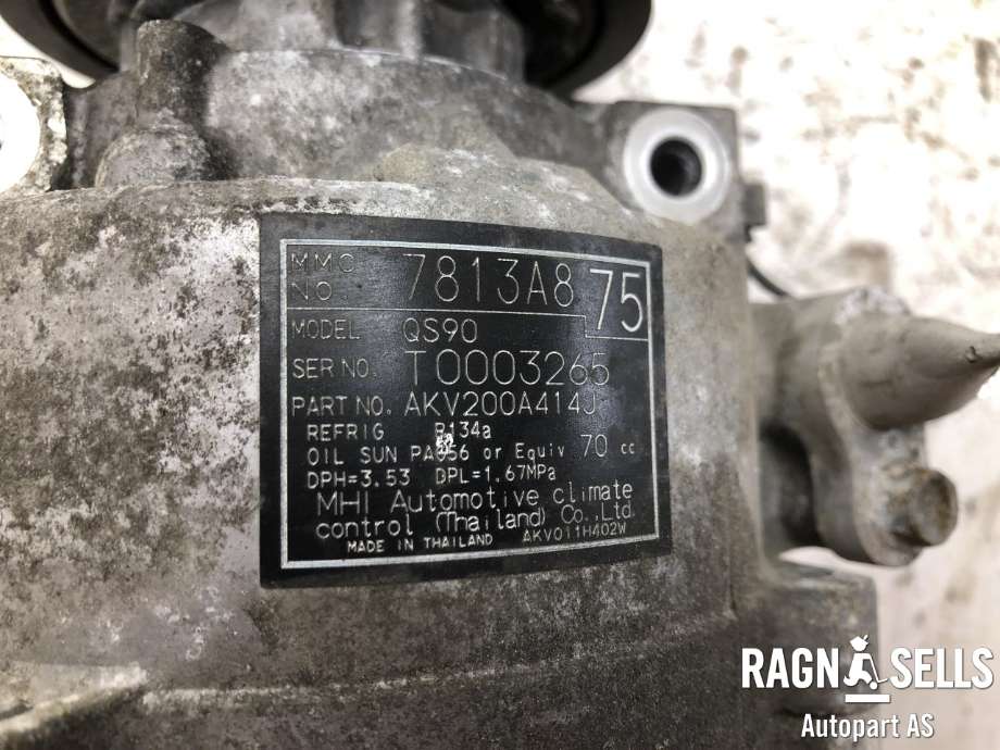 Aircondition kompressor til Mitsubishi Outlander 2015-->> (Type III, Fase 2)  (7813A875|)