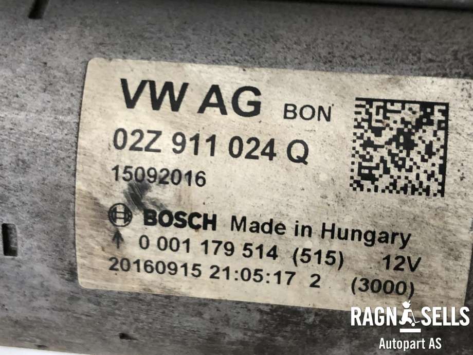 Starter til VW Caddy 2015-2020 (Type III, Fase 3) (02Z911024|02Z911024X|)