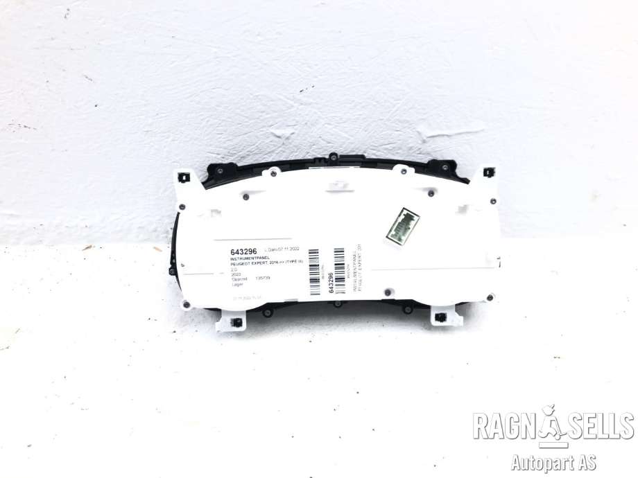Instrumentpanel til Peugeot Expert 2016-->> (Type III)  (98 374 730 80|)