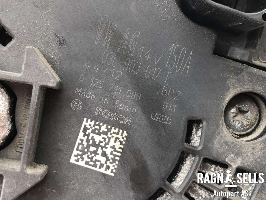 Dynamo diesel til Audi A4, Allroad 2009-2016 (Type I) (B8) (B8) (03L903017E|)