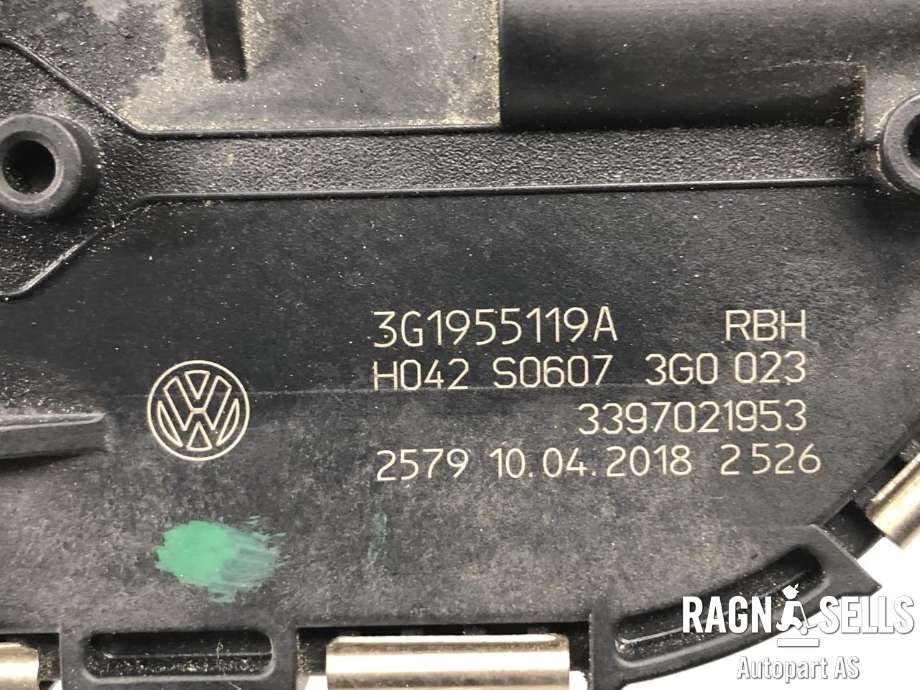 Viskermotor frontrute komplett m/overføring til VW Passat 2015-2019 (Fase 1) (B8) (B8) (3G1 955 023 D|)