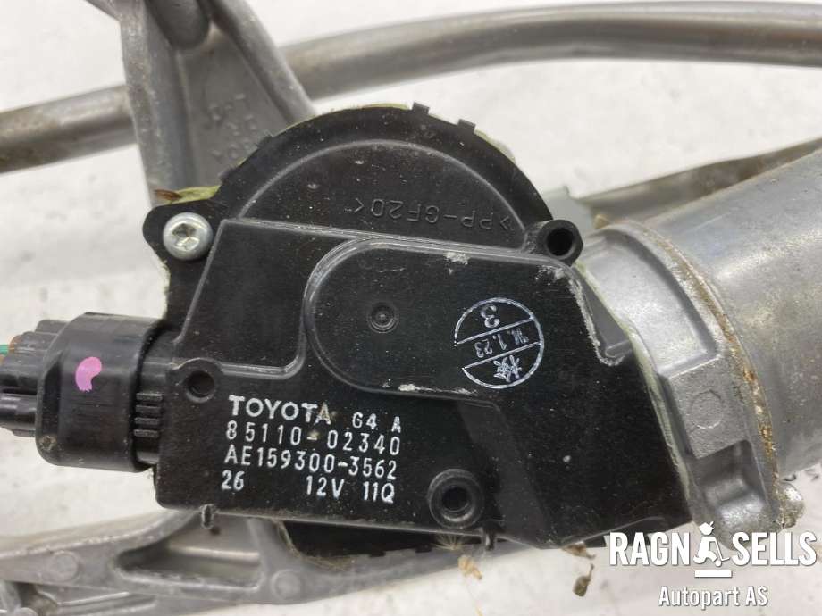Viskermotor frontrute komplett m/overføring til Toyota Auris 2013-2015 (Type II, Fase 1) (DENSO|8511002340|1593003562|)