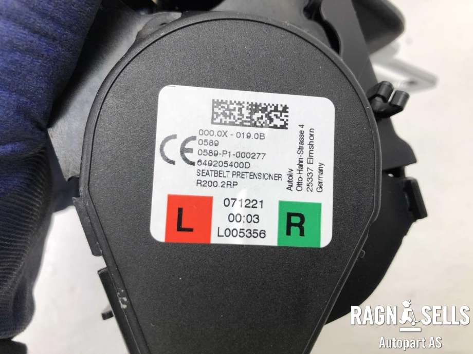 Sikkerhetsbelte bak venstre til BMW iX 2021-->> (I20) (I20) (72 11 7 911 586|)