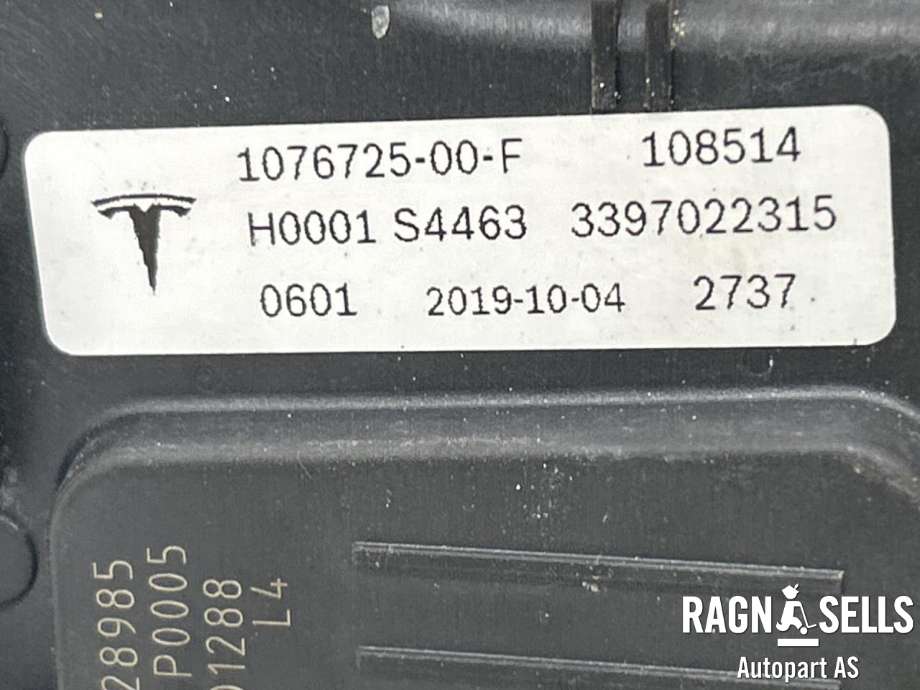 Viskermotor frontrute komplett m/overføring til Tesla Model 3 2018-2023 (Fase 1)  (1076725-00-F|)
