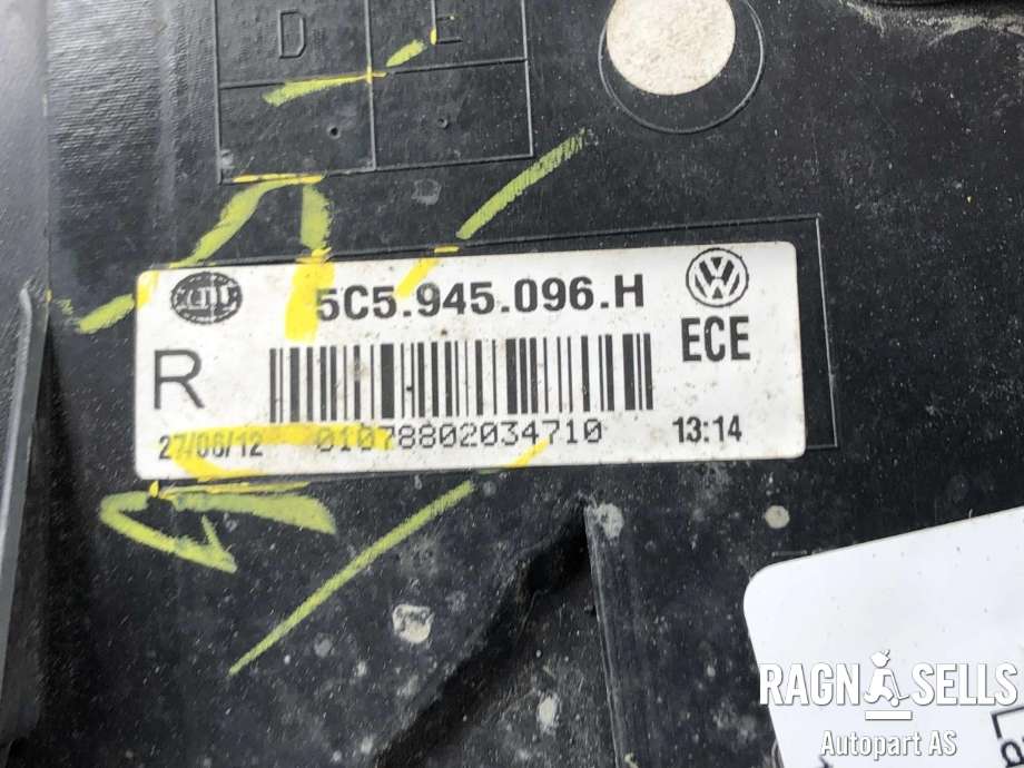 Baklykt høyre til VW Beetle 2011-2018 (Type II) (5C5 945 096 H|)
