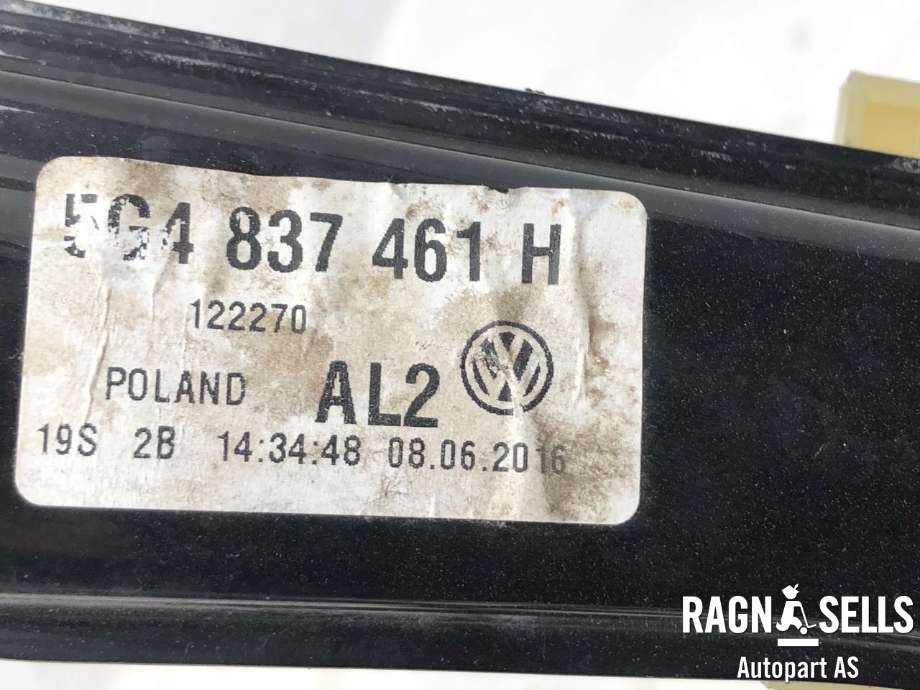 Ruteheis venstre foran til VW Golf VII 2012-2017 (Fase 1)  (5G4 837 461 H|)
