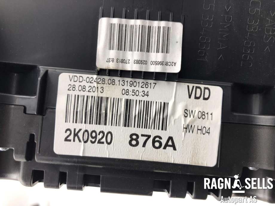 Instrumentpanel til VW Caddy 2010-2015 (Type III, Fase 2) (2K0 920 876 A|)