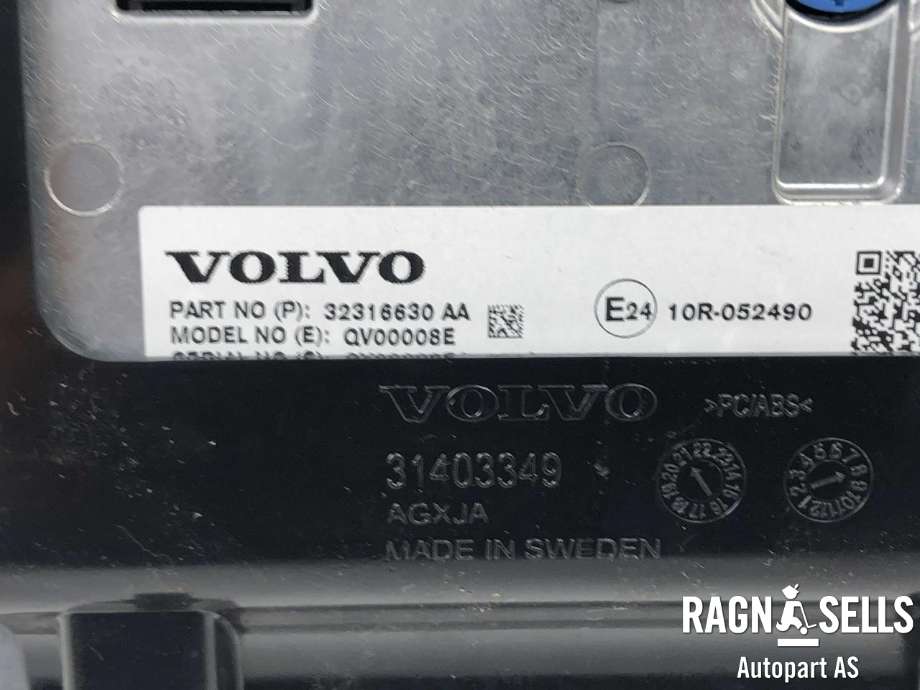 Multimedia display (MCU - Media Controller Unit) til Volvo XC90 2015-2025 (Type II) (36010873|)
