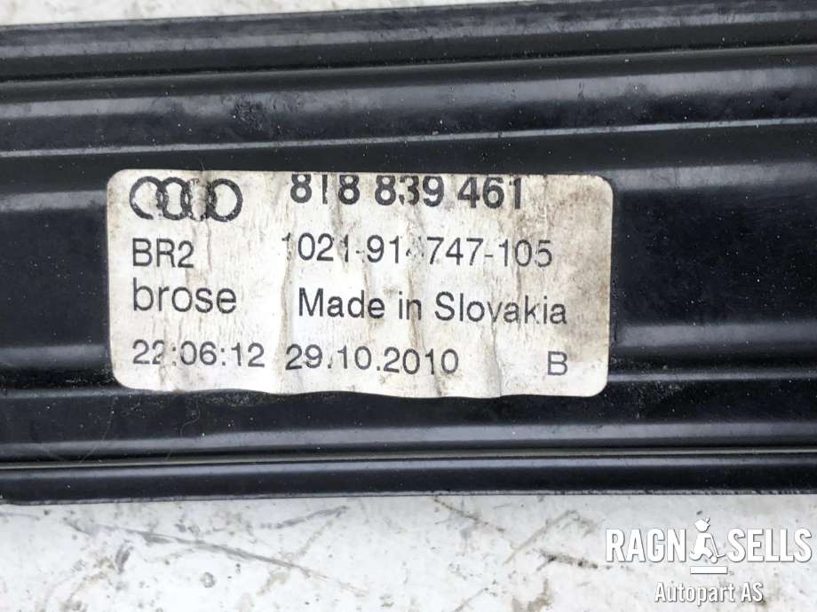 Ruteheis venstre bak til Audi A5 2007-2016 (Type I)  (8T8 839 461|)