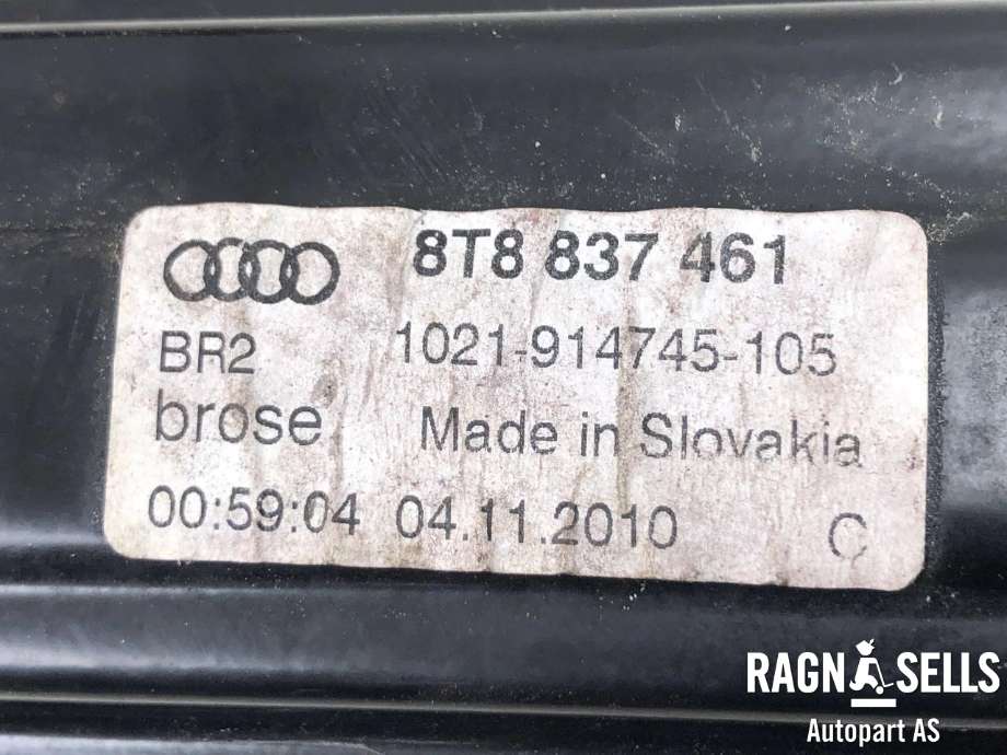 Ruteheis venstre foran til Audi A5 2007-2016 (Type I) (8T8 837 461|)