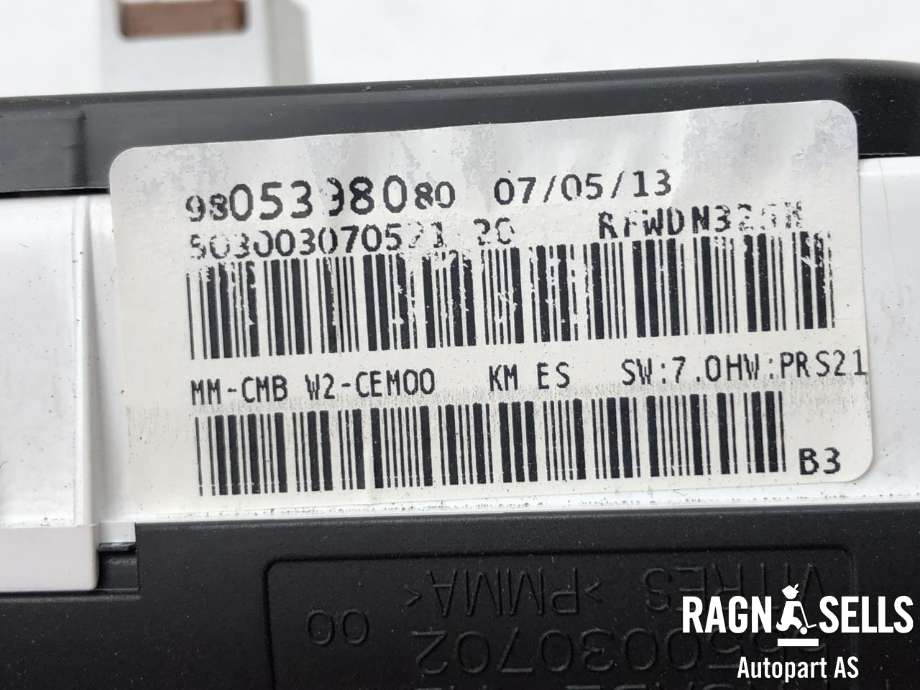 Instrumentpanel til Peugeot 508 2011-2014 (Type I, Fase 1)  (98 227 254 80|98 030 697 80|)