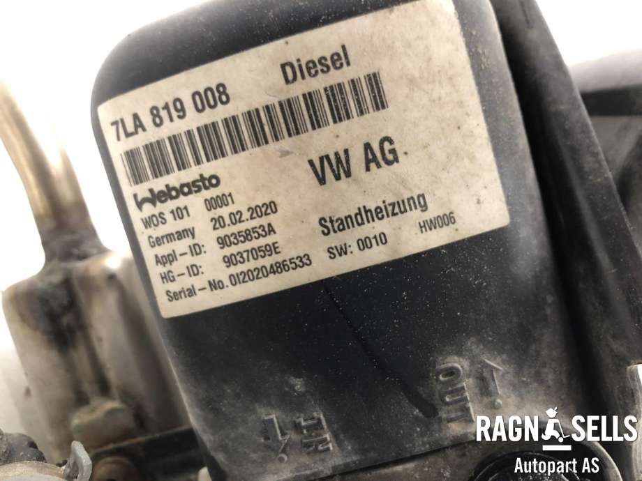 Dieselvarmer til VW Transporter / Caravelle 2019-->> (T6.1) (T6.1) (5WA 815 007 E|)