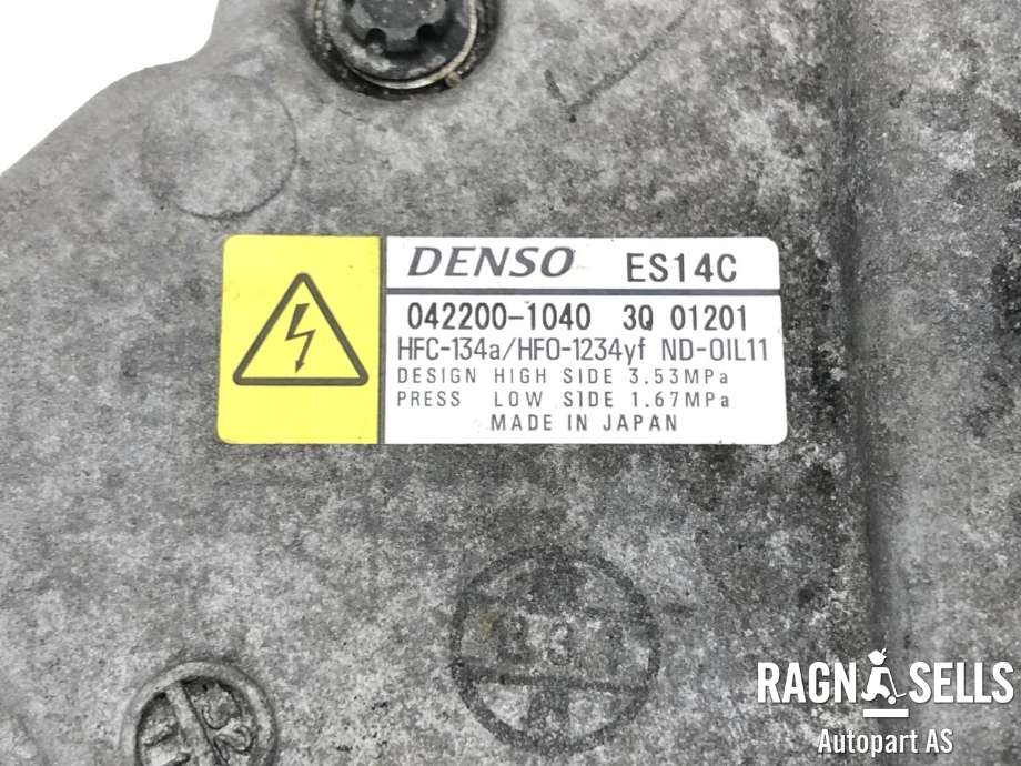 Aircondition kompressor hybrid til Toyota Yaris 2012-2014 (Type III, Fase 1) (8837052011|)