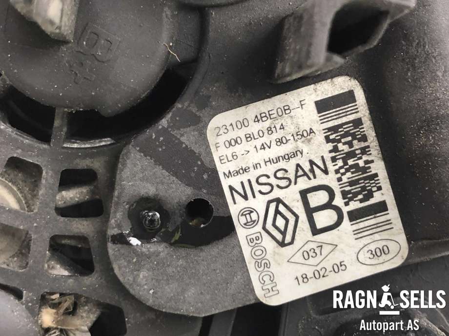 Dynamo diesel til Nissan Qashqai 2014-2021 (Type II) (231004BE0B|)