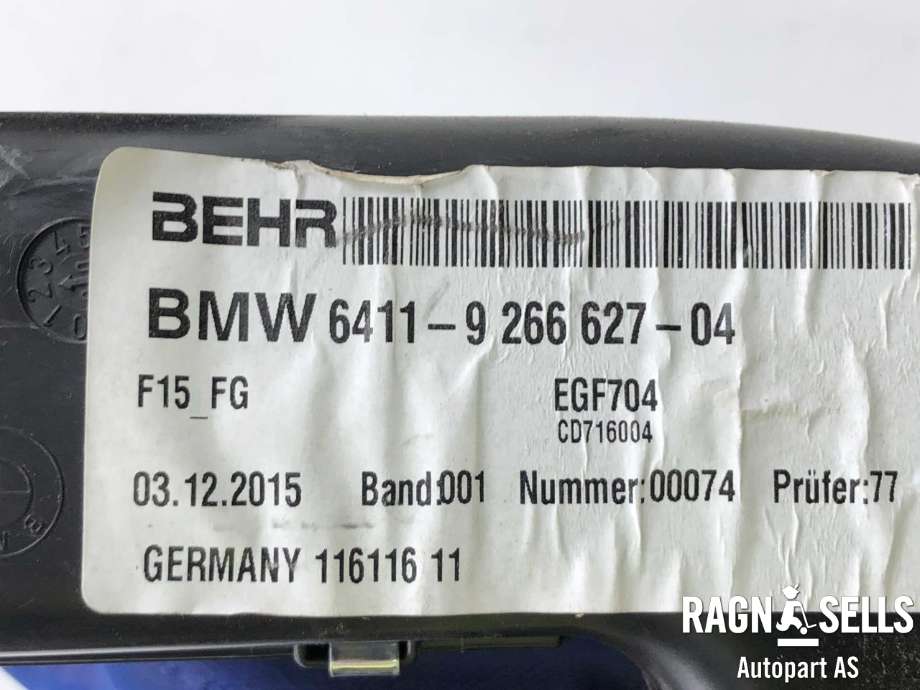 Varmeapparat motor bak til BMW X5 2013-2018 (F15) (F15) (64 11 6 947 555|)