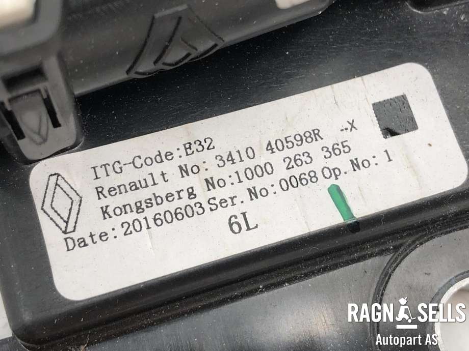 Girstang/girvelger automat til Renault Zoe 2013-2019 (Fase 1)  (341040598R|)