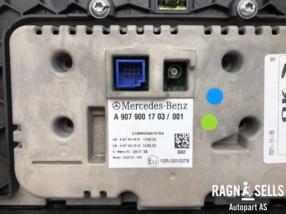 Bilstereo navigasjon skjerm til Mercedes Sprinter 2018-->> (907/910) (907/910) (A 907 900 17 03|)