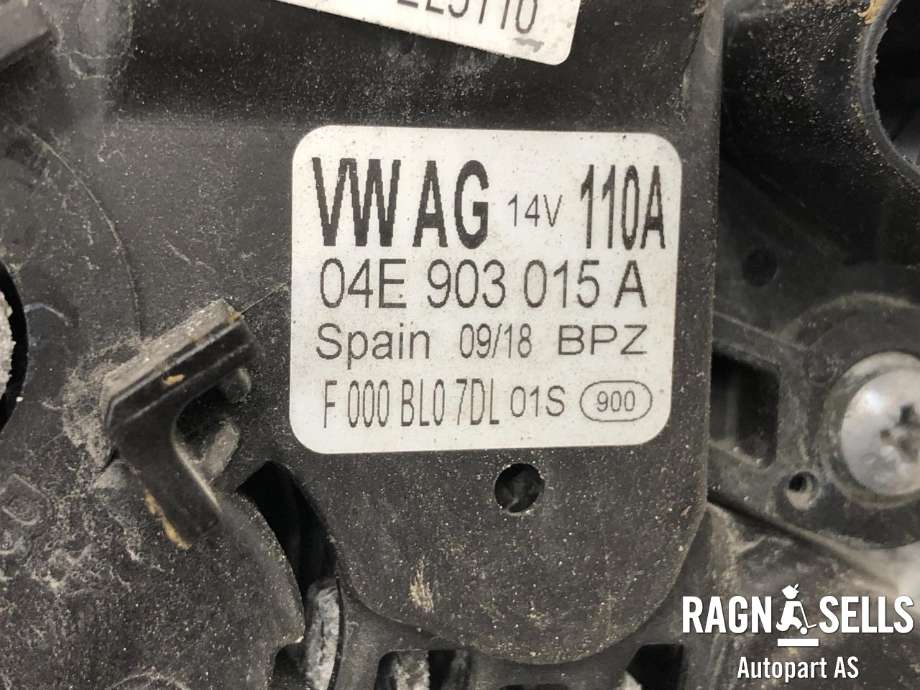 Dynamo til VW Polo 2017-2021 (Type VI, Fase 1) (04E 903 015 G|)
