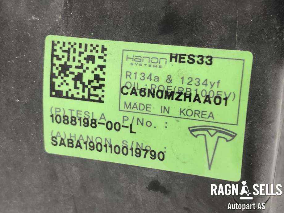 Aircondition kompressor elbil til Tesla Model 3 2018-2023 (Fase 1)  (108819800L|)